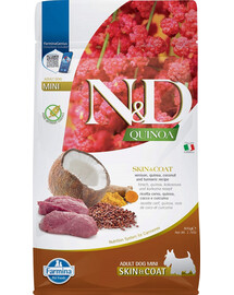 FARMINA N&D Quinoa Skin & Coat Venison Mini mažų veislių šunims 800g