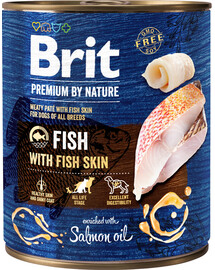 BRIT Premium by Nature Fish&Fish Skin 800 g natūralus maistas šunims su žuvimi ir žuvies oda