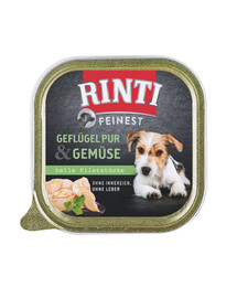 RINTI Feinest Poultry Pure&Vegetables padėklas 150 g