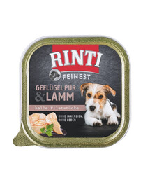 RINTI Feinest Poultry Pure&Lamb padėklas paukštienos ir ėrienos 150 g