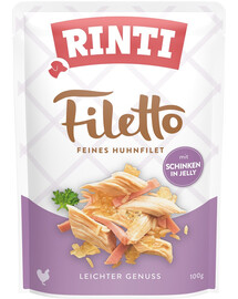 RINTI Filetto in Jelly Chicken&Ham paketėlis su vištiena ir kumpiu želė 100 g