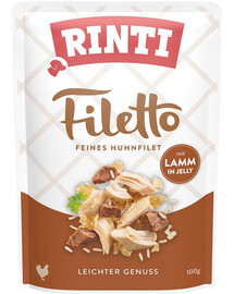 RINTI Filetto in Jelly Chicken&Lamb želė vištiena ir ėriena 100 g