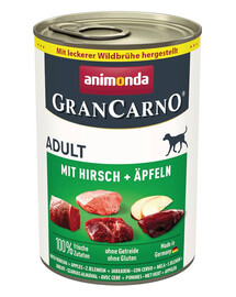 ANIMONDA GranCarno Suaugusiųjų kiauliena su elniena ir obuoliais 400 g