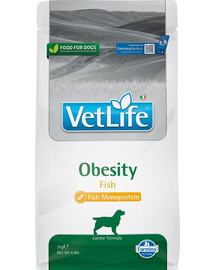 FARMINA VetLife Obesity Fish suaugusių šunų ėdalas 2 kg