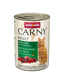 Animonda Carny Adult su jautiena, ikrais ir bruknėmis 400 g