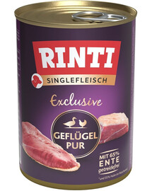 RINTI Singlefleisch Exclusive Poultry Gryna monoproteininė paukštiena 400 g