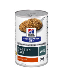 HILL'S Prescription Diet Canine w/d Diabetes Care su vištiena 370 g skardinė