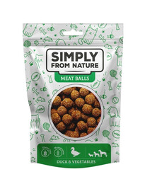 SIMPLY FROM NATURE Meat Balls Ančių ir daržovių kamuoliukai šunims 5x80 g