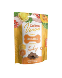 CALIBRA Dog Verve Crunchy Snack Fresh Turkey 150 g Grūdų neturintys skanėstai su kalakutiena