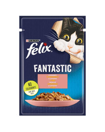 FRISKIES FANTASTIC lašiša drebučiuose  85g kačių drėgnas maistas