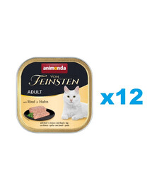 ANIMONDA vom Feinstein Adult jautiena ir vištiena 12x100 g