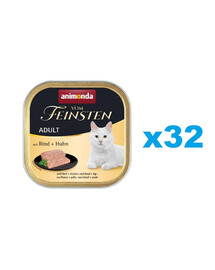 ANIMONDA vom Feinstein Adult jautiena ir vištiena 32x100 g
