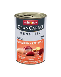 ANIMONDA Grancarno Sensitive konservai su vištiena ir bulvėmis 400 g