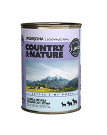 COUNTRY&NATURE Junior ėrienos ėdalas be grūdų šuniukams 400 g