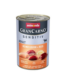 ANIMONDA GranCarno Sensitiv Pure Chicken&Rice 400 g vištiena su ryžiais jautriems suaugusiems šunims