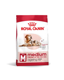 ROYAL CANIN Medium Ageing 10+ 30 kg sausas ėdalas suaugusiems vyresniems nei 10 metų amžiaus vidutinių veislių šunims