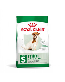 ROYAL CANIN Mini Adult 8+ 12 kg (15 x 0,5 kg) sausas ėdalas vyresniems 8-12 metų amžiaus mažų veislių šunims