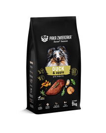 PAKA ZWIERZAKA Seventh Heaven Sausas maistas Antis su obuoliais 9kg + Jautienos dešra šunims 200g NEMOKAMAI