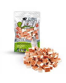 CALIBRA Dog Joy Mini Duck&Cod Sandwich 70 g maži sumuštiniai su antiena ir menke