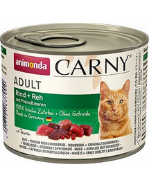 Animonda Carny su jautiena, elniena ir bruknėmis 200 g
