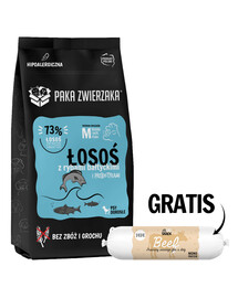 PAKA ZWIERZAKA Seventh Heaven Sausas maistas Lašiša su Baltijos žuvimi 9kg + Jautienos dešra šunims 200g NEMOKAMAI