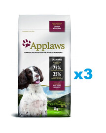 APPLAWS Puppy Large Breed Chicken 6 kg (3x2 kg) su vištiena didelių veislių šuniukams
