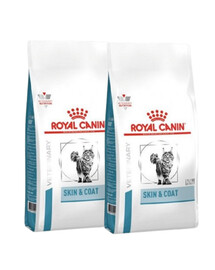 ROYAL CANIN VHN Cat Skin & Coat 2 x 400 g dietinis ėdalas jautrią odą turinčioms katėms