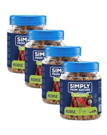 SIMPLY FROM NATURE Smart Bites Arklienos traukinukai šunims 4x130g