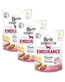BRIT Care Dog Functional Snack Endurance Lamb 3x150 g skanėstai šunims su ėriena