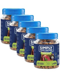 SIMPLY FROM NATURE Smart Bites Elnienos dresiruokliai šunims 5x130g