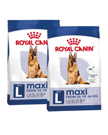ROYAL CANIN Maxi Adult 5+ 30 kg (2 x 15 kg) sausas ėdalas vyresniems 5-8 metų amžiaus didelių veislių šunims