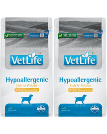 FARMINA Vet life hipo fish & potato dog 2 x 2 kg