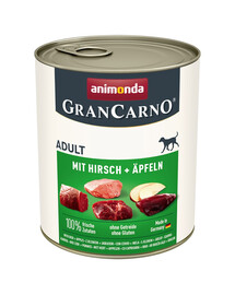 ANIMONDA GranCarno Adult kiauliena su elniena ir obuoliais 800 g