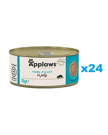 APPLAWS Cat Adult Tuna Fillet in Jelly tunas drebučiuose 24x70g