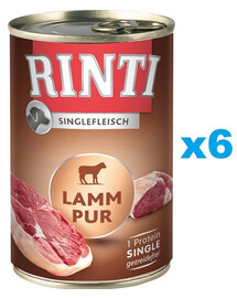 RINTI Singlefleisch Lamb Pure 6x400 g monoproteinų ėrienos