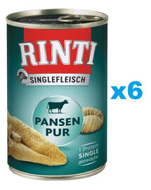 RINTI Singlefleisch Rumen Pure 6x400 g monoproteinų raugo