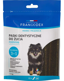 FRANCODEX XS kramtomosios juostelės nuo blogo burnos kvapo 114 g/15 vnt.