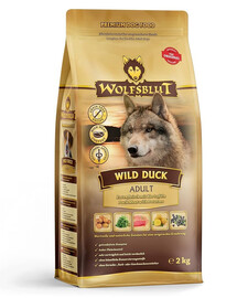 WOLFSBLUT Wild Duck Adult sausas maistas šunims su antiena ir bulvėmis 12,5 kg