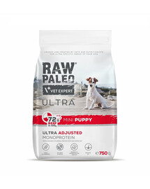 RAW PALEO Ultra Beef Mini Puppy 750g mažų veislių jautienos šuniukams