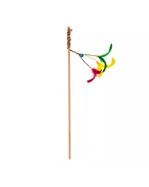 Žaislas katėms COMFY Žvejybinė meškerė su plunksnomis 50 cm