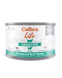 CALIBRA Cat Life Sensitive Lamb 200 g su ėriena jautrioms katėms