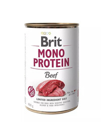 BRIT Mono Protein Beef 12x400 g monoproteinų maistas jautiena