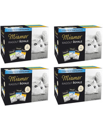 MIAMOR Ragout Royale Multibox 48x 100 g žuvies ir mėsos skonio želė