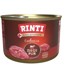 RINTI Singlefleisch Exclusive Goat Grynas vienbaltyminis ožkos produktas 185 g