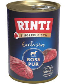 RINTI Singlefleisch Exclusive Horse Grynas monoproteinas 400 g