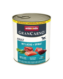 ANIMONDA GranCarno Adult lašiša ir špinatai 800g