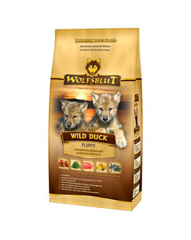 WOLFSBLUT Wild Duck Puppy sausas šuniukų ėdalas su antiena ir bulvėmis 12,5 kg