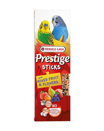 VERSELE-LAGA Prestige Sticks 2 kolbos su vaisių mišiniu ir gėlėmis mažoms papūgoms 60g