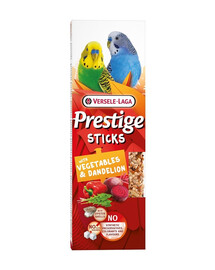 VERSELE-LAGA Prestige Sticks 2 daržovių ir kiaulpienių kolbos mažoms papūgoms 60g