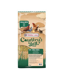 VERSELE-LAGA Country's Best Gra-Mix Ardennes 4kg mišinys dekoratyviniams naminiams paukščiams su smulkintais kukurūzais, saulėgrąžų sėklomis ir žirniais